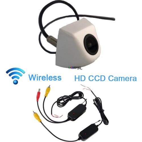 White Wireless Car Rear View CCD 170° angle Night Camera Reverse Backup Parking camera waterproof for all car