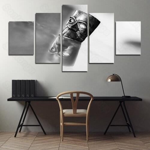 Frameless Painting Iron Mask Gothic Personality Art Poster Living Room Decoration Sofa Background Wallpaper 3D Stereo Wall