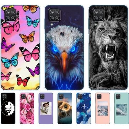 For Samsung A12 Case Soft Silicon Tpu Back Phone Cover For Samsung Galaxy A12 GalaxyA12 A 12 SM-A125F a125 Bumper 6.5inch animal