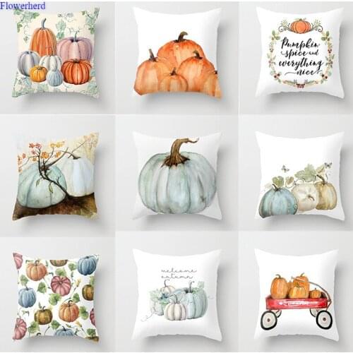 Thanksgiving Pumpkin Series Home Decoration Pillow Cushion Halloween Pillow Case Christmas Pillow Cushion Cover
