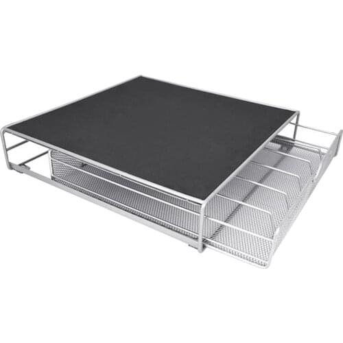 Capsule Holder Coffee Machine Stand Metal Compatible Storage Drawer for Gusto 36 Capsules Capacity