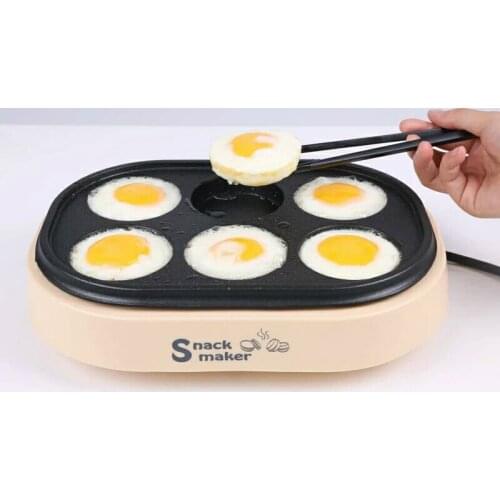 Electric eggs roasted hamburger machine Red beans cake pie Maker MINI breakfast pancake baking crepe Fried Egg frying pan