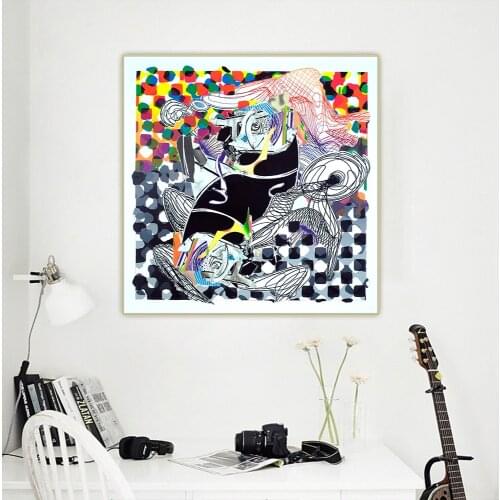 Frank Stella Canvas Oil Painting"The Whale Watch,1993"Western Art Decor Poster Backdrop Wall Aesthetic Home Interior Decoration