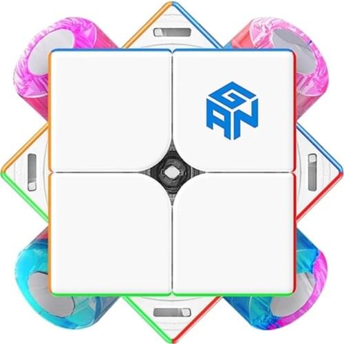 GAN251 M Pro Air Leap 2x2 Magnetic Speed Cube Professional GANCUBE 251M 2x2x2 Cubo Magico puzzles GAN251 Magic Cube For Children