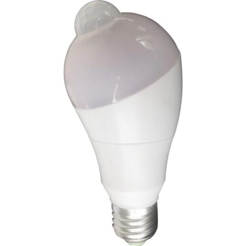 HobbyLane 7W Motion Sensor Light Bulb LED Sensor Rotatable E27 Night Light for Stairs Garage Corridor Walkway Yard Hallway