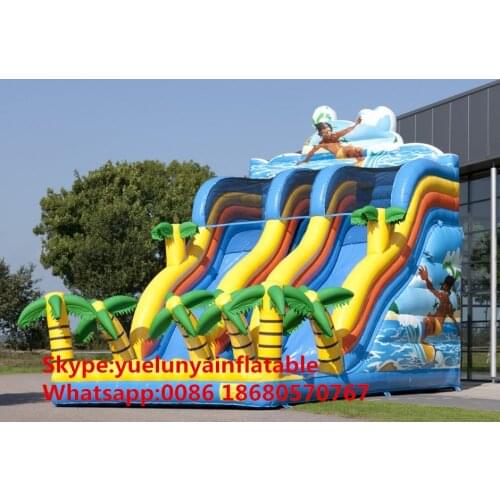 China Guangzhou) manufacturers selling inflatable slides,Ocean surfing slide KY-695
