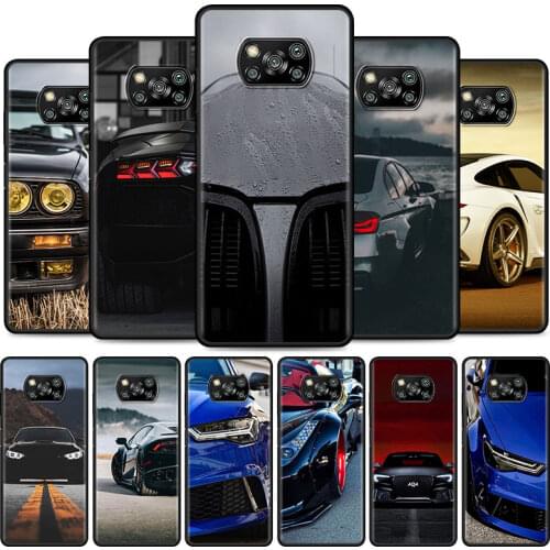 Cool Sports Car Super car Cell Phone Case for XiaoMi Poco X3 NFC M3 F1 F3 Mi 10T 9T Note 10 10T Pro A2 Lite 5G 11 9 SE CC9 Cover