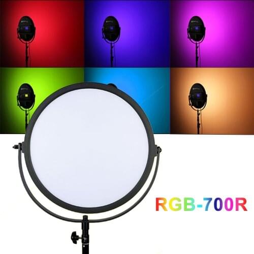 LS RGB-700R Round Shape LED Fill light Dimmable RGB Full Color Photography lighting with SCENE Mode Studio Video Light