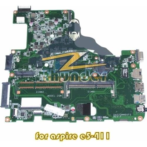 DA0ZQMMB6F0 For acer Asipre E5-411 laptop motherboard SR1W3 N2930 CPU onboard DDR3L