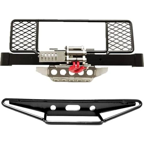 Metal Front Rear Bumper Protection Board Winch for MN D90 D91 D99 MN99S 1/12 RC Car Upgrade Spare Parts