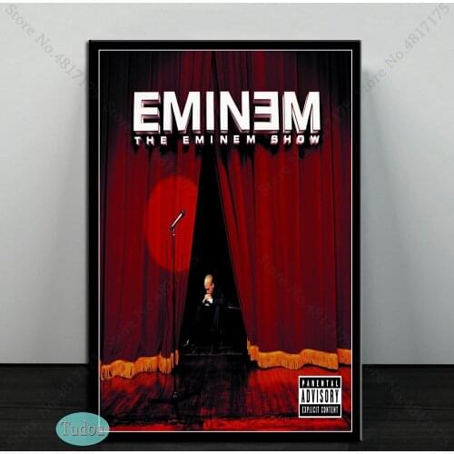 Eminem Poster Revival Kamikaze Rap Hip Hop Music Album Star Prints Painting Canvas Wall Art Pictures for Living Room Home Decor