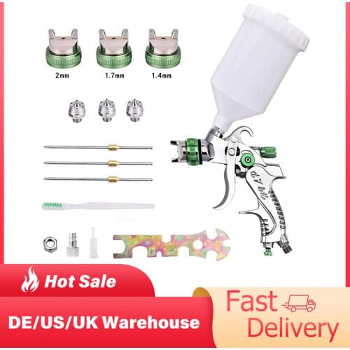 Professional HVLP Spray Guns 1.4/1.7/2.0mm Sprayer Paint Airbrush Mini Spray Gun for Painting Aerograph Cars Tool Hot Selling