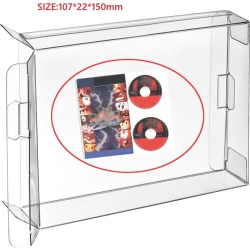 Ruitroliker 10Pcs Clear Box Case Sleeve CIB Protector for NGC Gamecube Games Double&Single Disk Box Japan version