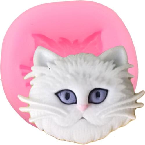 Cat Head Silicone Molds Animals Candy Chocolate Fondant Mold DIY Party Cake Decorating Tools Polymer Clay Soap Moulds