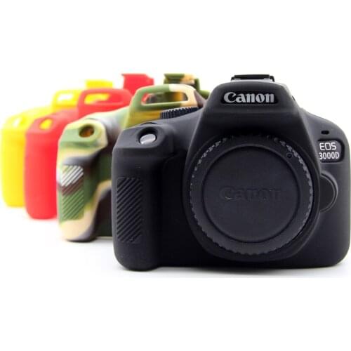 Silicone Rubber Protective Body Cover Case Skin For Canon EF 1300D 1500D 3000D 4000D Camera Bag