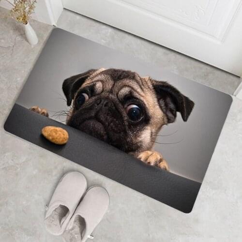 Modern Dog Kitchen Rug Bathtub Floor Mats Printed Floormat Grounding Mats Decoration Bedroom Doormat Bathroom Entrance Carpet