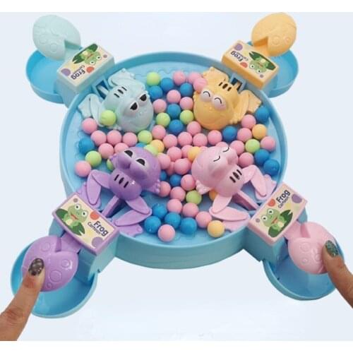 Creative Greedy Frog Toy Frog Eating Beans Parent-child Interactive Funny Toy Children Puzzle Recreational Board Game Toys