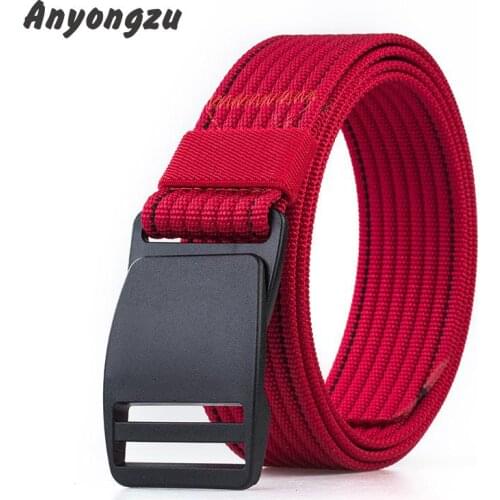 Unique Plastic Steel Buckle Leisure Nylon Belt Thick Wear-resistant Belt Body Free Regulation Length Multipurpose Waistband