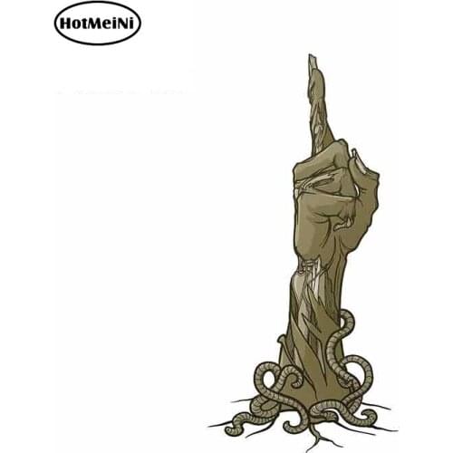 HotMeiNi 13cm x 6.4cm for Head Fine Decal Vinyl Car Wrap 3D Funny Car Stickers Fashion Occlusion Scratch Vehicle Decoration