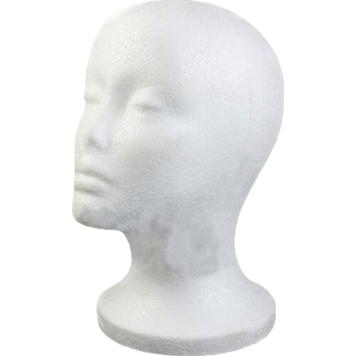 Female Foam Wig Hair Hat Glasses Display Mannequin Manikin Styrofoam Head Model