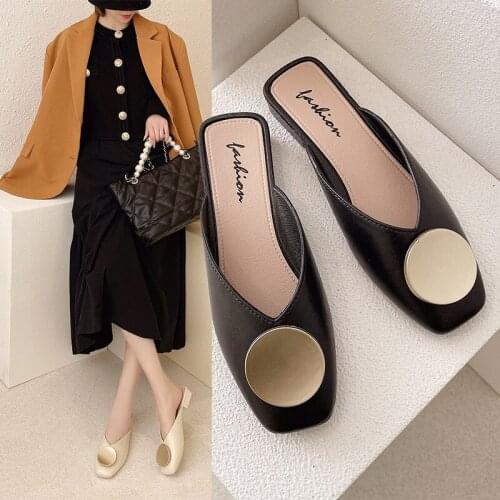 2021 Summer Slippers Sandals Woman Flat Mules Roman Casual Beach Shoes Ladies Sandals Designer Party Shoe