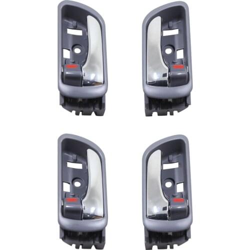 4PCS ONE SET INSIDE GRAY CHROME DOOR HANDLE for Camry 2002 2003 2004 2005 2006 (USA Type) RH:69205-AA030-B0 LH:69206-AA030-B0