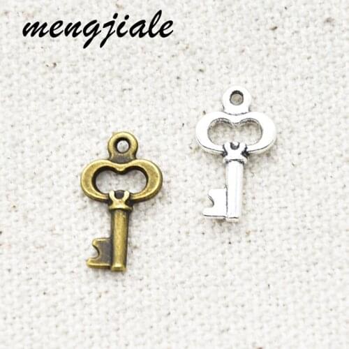 50pcs Hot Sell Mini Keys Charms Pendant For Diy Bracelets Jewelry Making DIY Handmade Craft