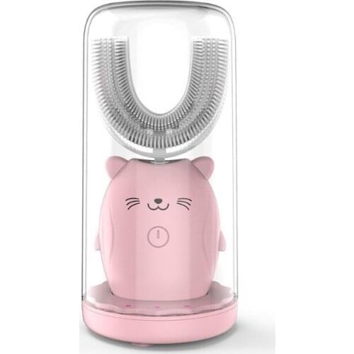 6Set/Lot Wireless Charging Electric Toothbrush U Shaped Household Soft Bristle Automatic Ultrasonic Vibration Toothbrush HA1991