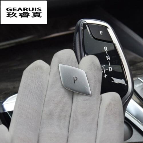 Car Styling For BMW G01 G02 G30 G32 Console Gear Shift Handle P Button Decorative Cover X3 X4 5 Series 6gt Auto Interior Sticker