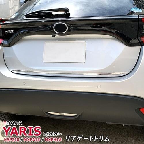 Auto Protection Rear Gate Lower Trim for TOYOTA YARIS KSP210 / MXPA1 / MXPH1 SUS304 Car Exterior Trim Accessories