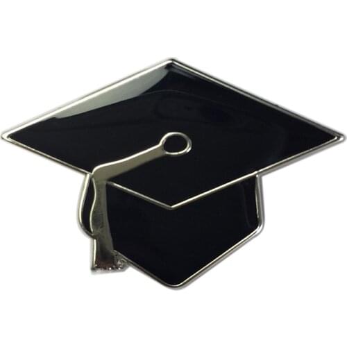 Bachelors cap Brooch Metal Enamel Pin Button for graduation gifts Badge Icon Fashion Jewelry for Boy Girl Kid (10pcs)