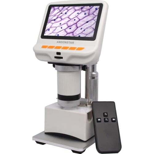 Andonstar AD105S HOT Digital USB Microscope 4.3 inch Built-in Display Slides Fabrics observation Gift for Kids Botanical Cells