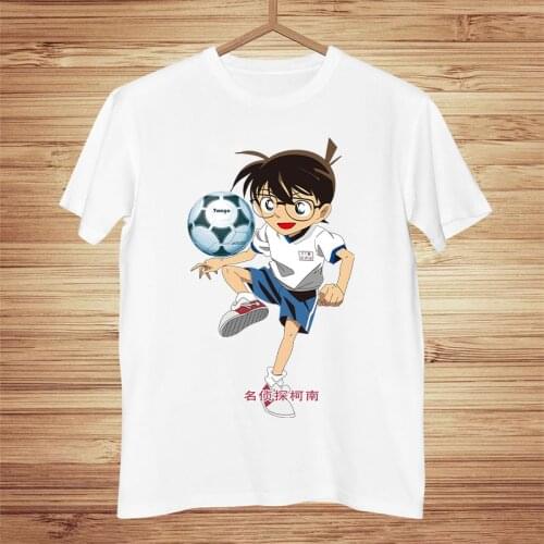 Detective Conan Shirt Kogoro Mouri T-shirt Shinichi Kudo 100% Cotton Case Closed Conan Edogawa T Shirt Kaito Kid Tshirt
