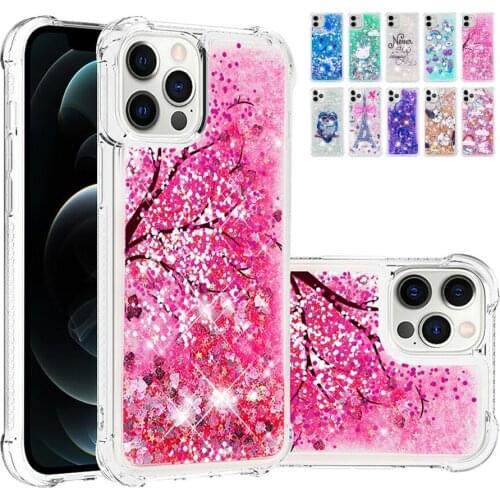 Glitter Dynamic Liquid Case For Xiaomi Mi 10T Lite Note 10 Lite Poco X3 NFC 9T Redmi K20 6 6A 5A 4X Note 9 Pro Quicksand Cover