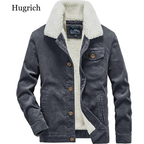 Hugrich Mens Corduroy Jackets