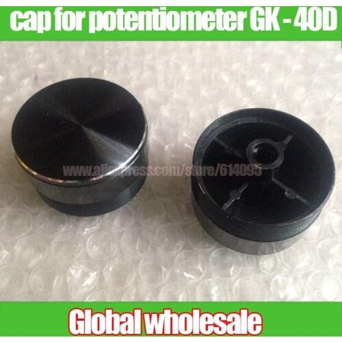 5pcs Aluminum Alloy Knob Cap for Half - axis potentiometer GK - 40D Width 40MM * Height 27.5MM / Hole 6MM Volume Amplifier Knob