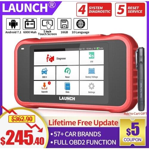LAUNCH CRP129E Obd2 Scanner Auto OBD EOBD Code Reader OBDII ENG AT ABS SRS Oil SAS EPB ETS TPMS Reset for Cars Diagnosic Tools