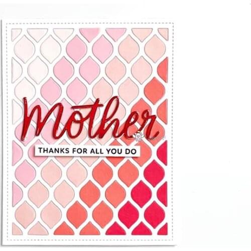 Mmao Crafts Metal Steel Cutting Dies New Pretty Petals Background Stencil For DIY Scrapbooking Paper/photo Cards Embossing Dies