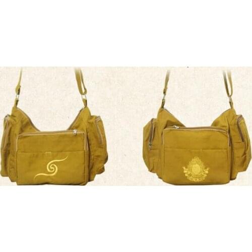 Newest Buddhist shaolin Monk bags canvas lay arhat martial arts bags high quality yellow