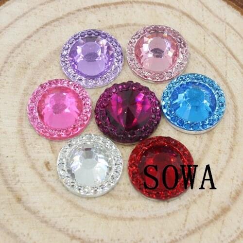 New About 15mm 24Pcs Colorful Flatback Resin Dotted Round/Heart/Butterfly Cabochon Rhinestone Gems Crafts For DIY Decoration