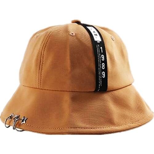 Cotton Solid Letter Bucket Hat Fisherman Hat Outdoor Travel Hat Sun Cap Hats for Men and Women 214