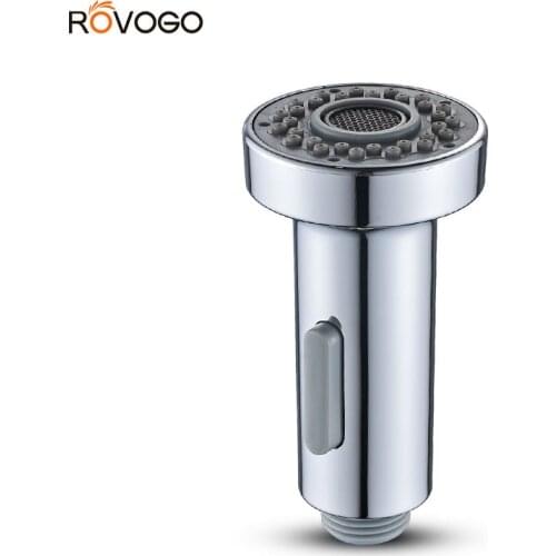 ROVOGO Kitchen Faucet Sprayer Head, Pull Out Sink Faucet Spray Head Nozzle Replacement Part 2 Functions Chrome