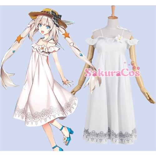 [STOCK] 2018 Hot Game Fate Grand Order Marie Antoinette CASTER Sexy Swimsuit Dress Cosplay costume For Halloween Free Shipping