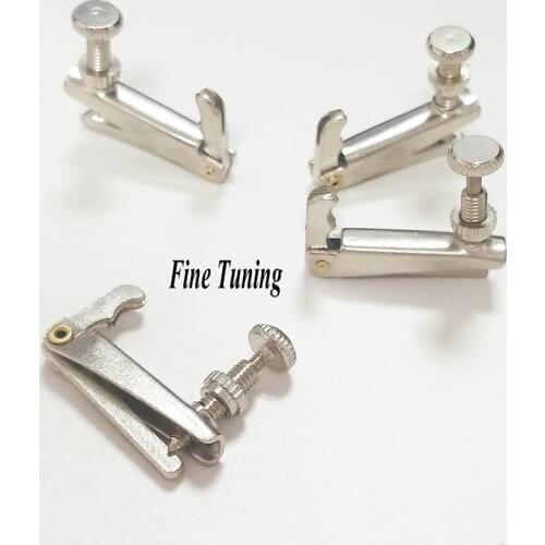 Wtsfwf 4/4 3/4 1/2 1/4 Violin Metal Fine Tuning Violin Fine Tuner String Fine Tuning Adjuster Musical Instrument Accessories