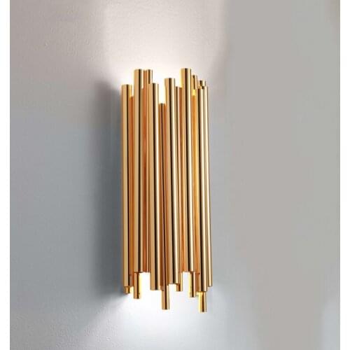 Nordic Golden Kitchen Led Wall Lamp Art Creative Design Bedside Living Dining Room Decorative Wall Lights Free Shipping