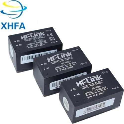 10pcs 220v 5V AC - DC isolated power supply module, HLK-5M05/HLK-5M12/HLK-5M03 switching step-down 5w power module