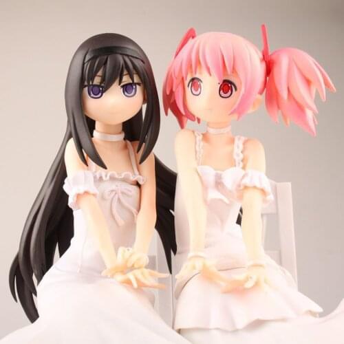 17-23cm Anime Puella Magi Madoka Magica Akemi Homura Kaname Madoka Beautiful Statue Girls Figure Toys
