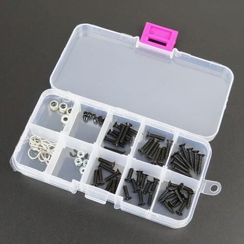 62PCS/Set HSP R Buckle M3 M4 Car shell buckle Screws BOX Rc Spare Part Parts Accessory Accessories Electric Nitro Car