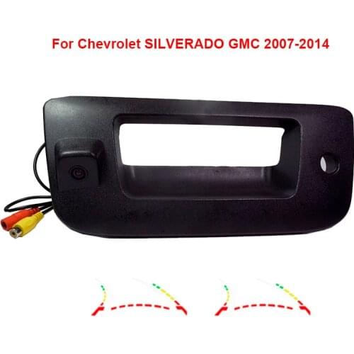 Vehicle Dynamic Trajectory Line Car Rear View Reverse Backup Camera For Chevrolet SILVERADO GMC 2007-2014 Pickup Truck