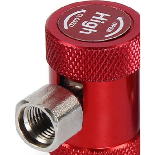Car Auto R1234yf Quick Couplers High / Low Side R1234yf Manual Couplers Adapters with 1/4" Male Port Replacement
